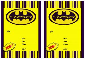 Free Printable Batman Birthday Cards 9 Awesome Batman Birthday Invitations Kitty Baby Love