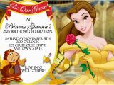 Free Printable Beauty and the Beast Birthday Invitations Beauty and the Beast Birthday Party Invitation Ideas