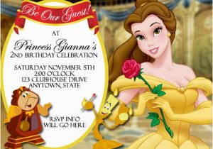 Free Printable Beauty and the Beast Birthday Invitations Beauty and the Beast Birthday Party Invitation Ideas