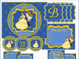 Free Printable Beauty and the Beast Birthday Invitations Beauty the Beast Party Printables Printable Party