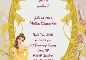 Free Printable Beauty and the Beast Birthday Invitations Girls Beauty and the Beast Princess Printable Birthday Party