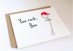Free Printable Birthday Cards for Brother Funny Brother Birthday Card Humorous Friend Thank You