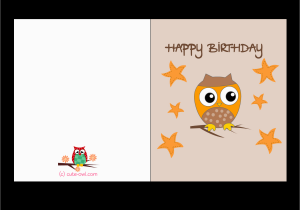 Free Printable Birthday Cards for Girls Free Printable Cute Owl Birthday Cards