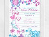 Free Printable Birthday Cards for Girls Notebook Doodles Tween Birthday Invitation Girl Birthday