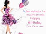 Free Printable Birthday Cards for Girls Printable Birthday Greeting Cards Name Photo