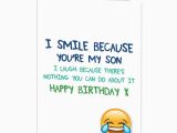 Free Printable Birthday Cards for My son Funny Happy Birthday Card for son Perfect for 30th 40th