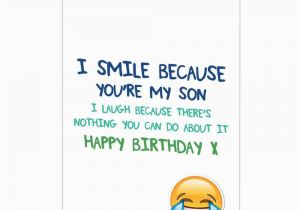 Free Printable Birthday Cards for My son Funny Happy Birthday Card for son Perfect for 30th 40th