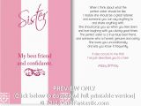 Free Printable Birthday Cards Sister 5 Best Images Of Sister Birthday Cards to Print Free