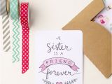 Free Printable Birthday Cards Sister Free Printable Sister Valentine Note Card Unoriginal Mom