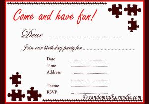 Free Printable Birthday Invitations for Adults Printable Birthday Party Invitation for Adult
