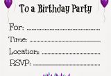 Free Printable Birthday Invitations for Kids Parties Free Printable Birthday Invitations for Kids