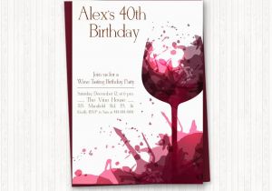 Free Printable Birthday Party Invitations for Adults Wine Birthday Invitations Adult Birthday Wine Tasting Adult