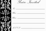Free Printable Black and White Birthday Invitations 8 Best Images Of Printable Party Invitations for Adults
