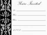 Free Printable Black and White Birthday Invitations 8 Best Images Of Printable Party Invitations for Adults
