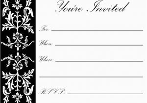 Free Printable Black and White Birthday Invitations 8 Best Images Of Printable Party Invitations for Adults