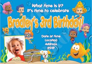 Free Printable Bubble Guppies Birthday Invitations Personalized Printable Invitations Cmartistry Bubble