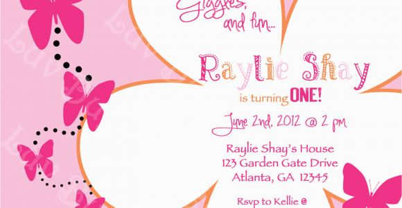 Free Printable butterfly Birthday Invitations 5 Best Images Of Free Printable butterfly Birthday