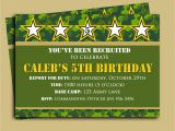 Free Printable Camouflage Birthday Invitations Camouflage Birthday Invitation Printable or Printed with Free