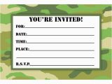 Free Printable Camouflage Birthday Invitations Camouflage Birthday Invitations Printable Free Download