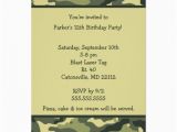 Free Printable Camouflage Birthday Invitations Free Printable Camouflage Invitations