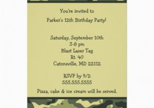 Free Printable Camouflage Birthday Invitations Free Printable Camouflage Invitations