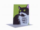 Free Printable Cat Birthday Cards Printable Cat Birthday Card Funny Instant Download for Cat
