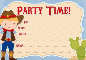 Free Printable Cowboy Birthday Invitations 11 Beautiful and Unique Looking Western Birthday