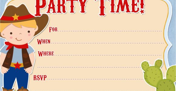 Free Printable Cowboy Birthday Invitations 11 Beautiful and Unique Looking Western Birthday