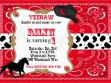 Free Printable Cowboy Birthday Invitations Birthday Invitations Free Printable Horse Birthday