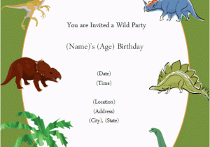 Free Printable Dinosaur Birthday Invitations Free Printable Invite Dinosaur Party Pinterest Free
