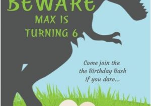 Free Printable Dinosaur Birthday Invitations Trex Dinosaur Birthday Party Invitation Dinosaur