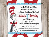 Free Printable Dr Seuss Birthday Invitations Party Invitations How to Make Dr Seuss Party Invitations