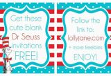 Free Printable Dr Seuss Birthday Invitations Printable Dr Seuss Quotes Templates Quotesgram