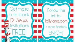 Free Printable Dr Seuss Birthday Invitations Printable Dr Seuss Quotes Templates Quotesgram