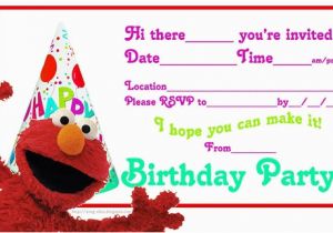 Free Printable Elmo Birthday Invitations Template Elmo Birthday Party Invitations Ideas Bagvania Free