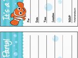Free Printable Finding Nemo Birthday Invitations 150 Best Images About Nemo Birthday Printables On Pinterest