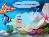 Free Printable Finding Nemo Birthday Invitations Finding Nemo Birthday Party Invitation Free Pdf