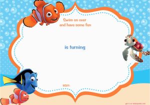 Free Printable Finding Nemo Birthday Invitations Free Printable Finding Nemo Birthday Invitation