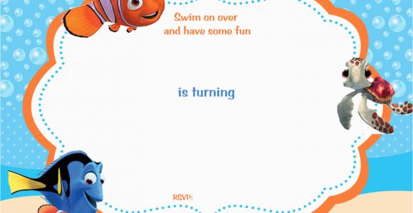 Free Printable Finding Nemo Birthday Invitations Free Printable Finding Nemo Birthday Invitation