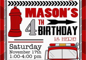 Free Printable Fireman Sam Birthday Invitations Cool Firefighter Birthday Invitation Ideas Free