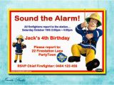 Free Printable Fireman Sam Birthday Invitations Fireman Sam Birthday Party Invitation by Estyinvitestudio