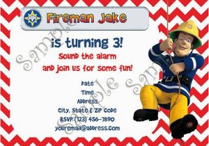 Free Printable Fireman Sam Birthday Invitations Fireman Sam Fireman Sam Invitation Fireman Sam Birthday