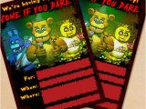 Free Printable Five Nights at Freddy S Birthday Invitations Free Printable Five Nights at Freddy S Party Invitation