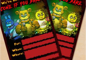 Free Printable Five Nights at Freddy S Birthday Invitations Free Printable Five Nights at Freddy S Party Invitation