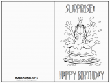 Free Printable Foldable Birthday Cards Wonderland Crafts Birthday Cards