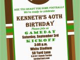 Free Printable Football Invitations for Birthday Party Football Birthday Party Invitation Printable or Printed with