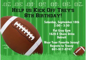 Free Printable Football Invitations for Birthday Party Football Invitations Birthday Invitation Printed Party