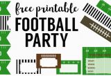Free Printable Football Invitations for Birthday Party Football Party Invitation Template Free Printable