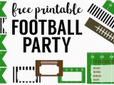 Free Printable Football Invitations for Birthday Party Football Party Invitation Template Free Printable
