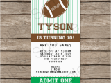 Free Printable Football Invitations for Birthday Party Football Ticket Invitation Template Ticket Invitations